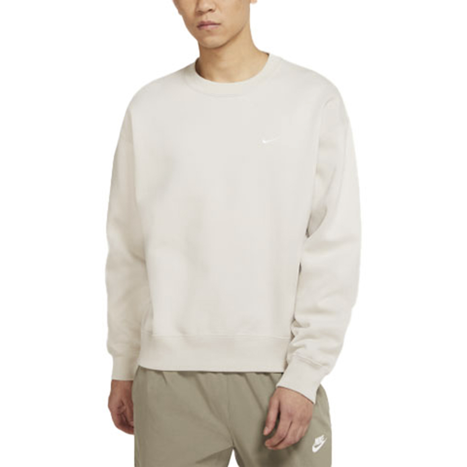 Purchase Nike Lab Fleece Crew Pullover Sweatshirt Light Bone White DA0318-072