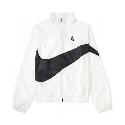 Nike Lab Heritage Big Swoosh Zip Jacket White/Black Retro Logo AA1569-100