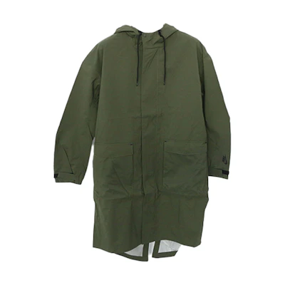 Nike Lab Long Hooded Casual Jacket Trench Coat Dark Green CD6808-325