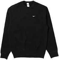 Nike Lab NRG Fleece Crewneck Pullover Sweatshirt Black DA2252-010 Nike Lab NRG Fleece Crewneck Pullover Sweatshirt Black DA2252-010