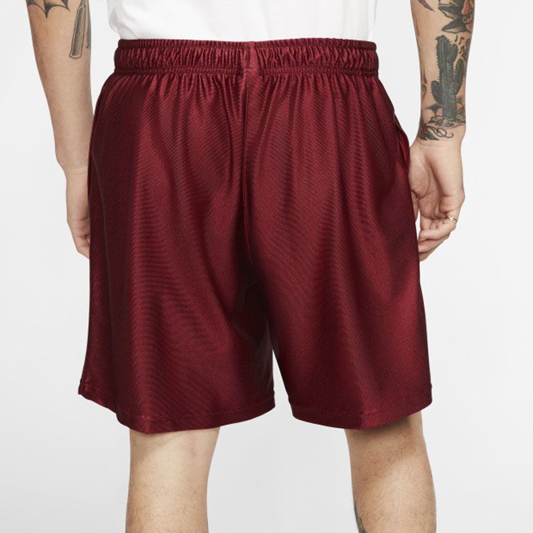 Details for Nike Lab 絲綢休閒籃球短褲 酒紅色 CD6390-677