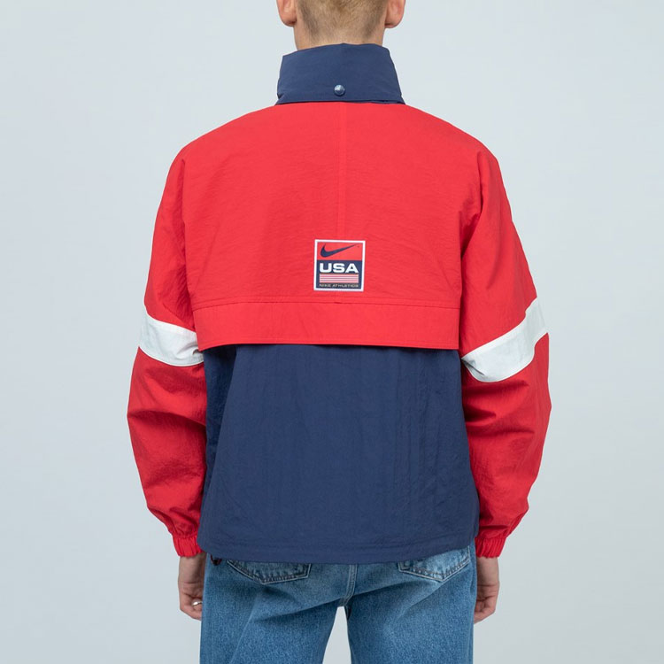 Nike Lab Swoosh Stripe Packable Colorblock Hooded Jacket Blue Men’s CD6374-657 圖 5