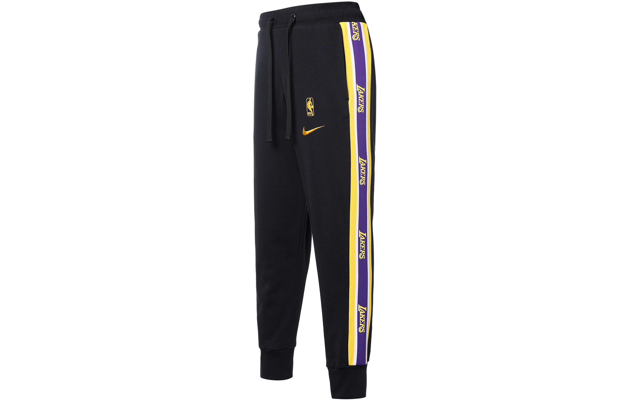 Nike Lakers Black Retro Basketball Jogger Pants CJ7125-010
