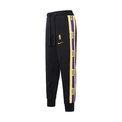 Nike Lakers Black Retro Basketball Jogger Pants CJ7125-010