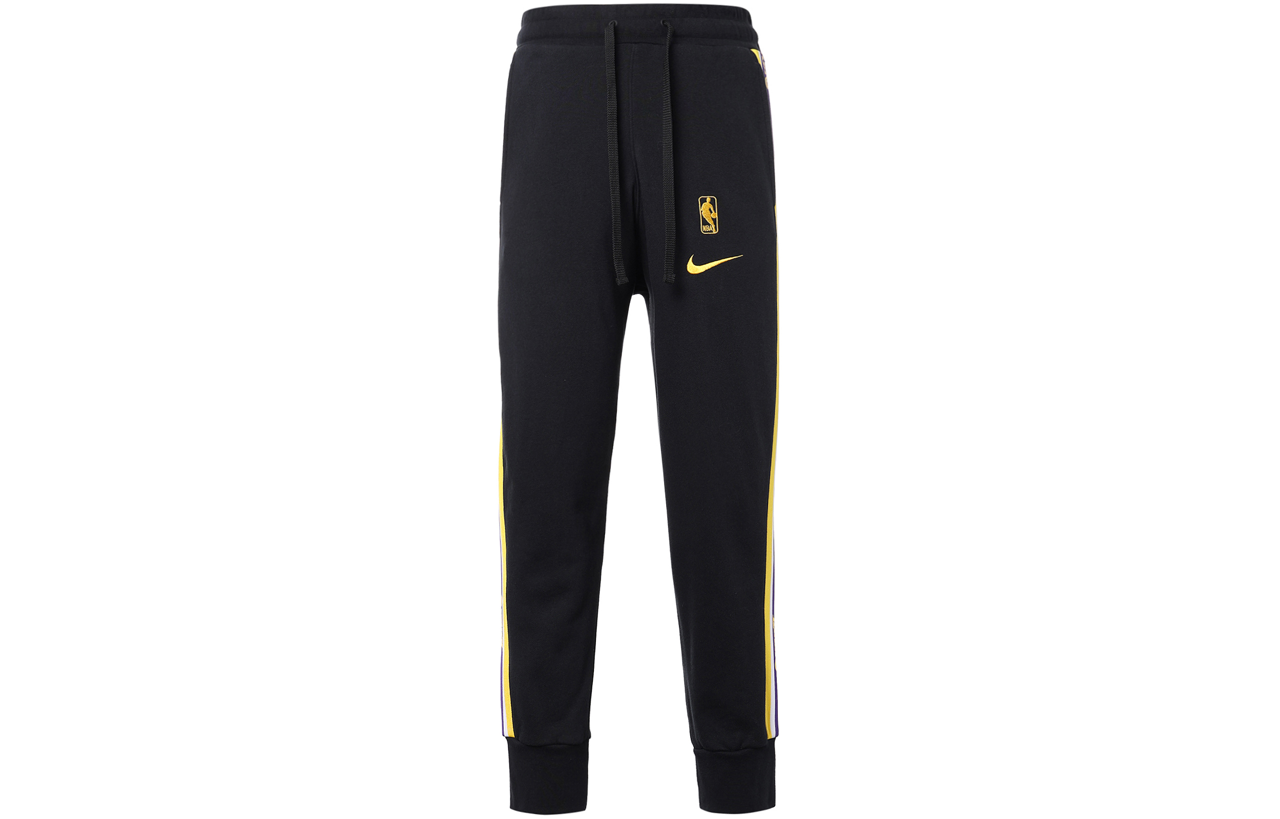 Lookbook Nike Lakers Pantalones Jogger Retro Negros de Baloncesto. CJ7125-010