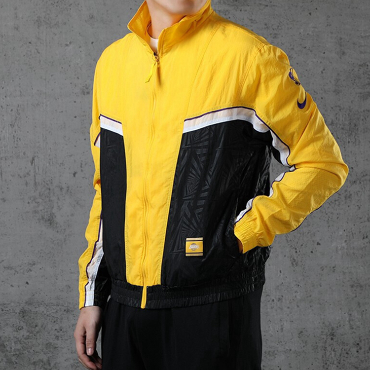 Nike Lakers City Edition Jacket Yellow CN5483-010 圖 4