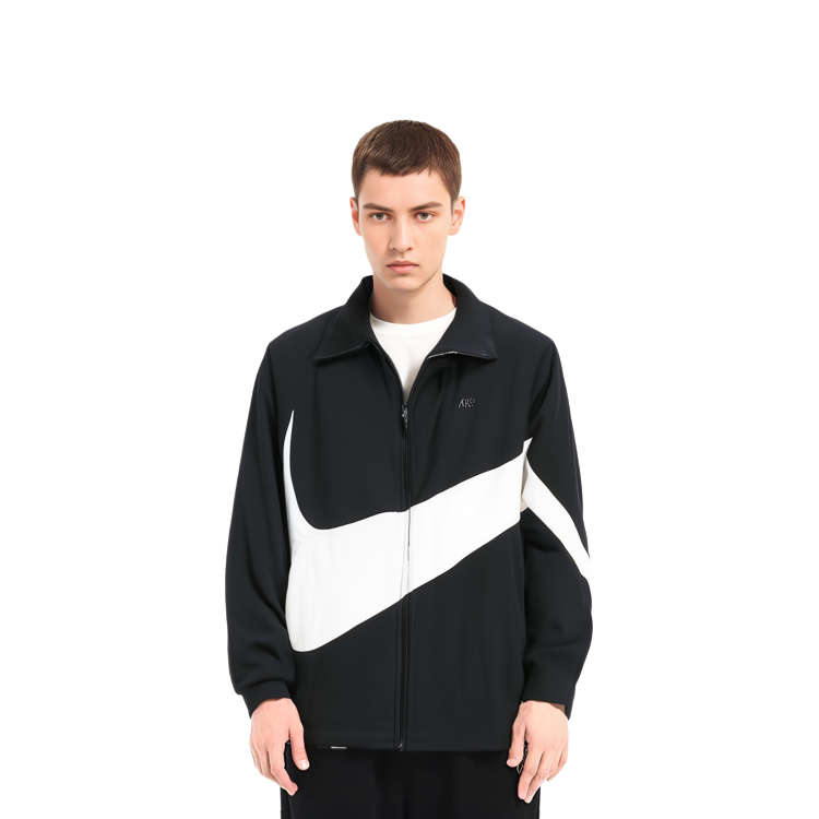 Sizing 나이키 라지 로고 집업 캐주얼 자켓 스프링 블랙 긴팔 DV1363-010