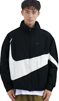 Cheap Nike 大Logo拉鍊黑色長袖休閒外套 春季款 DV1363-010