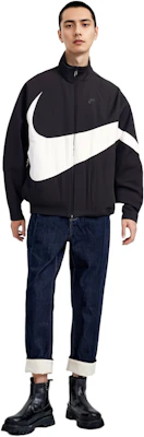 나이키 라지 로고 집업 캐주얼 자켓 스프링 블랙 긴팔 DV1363-010 1