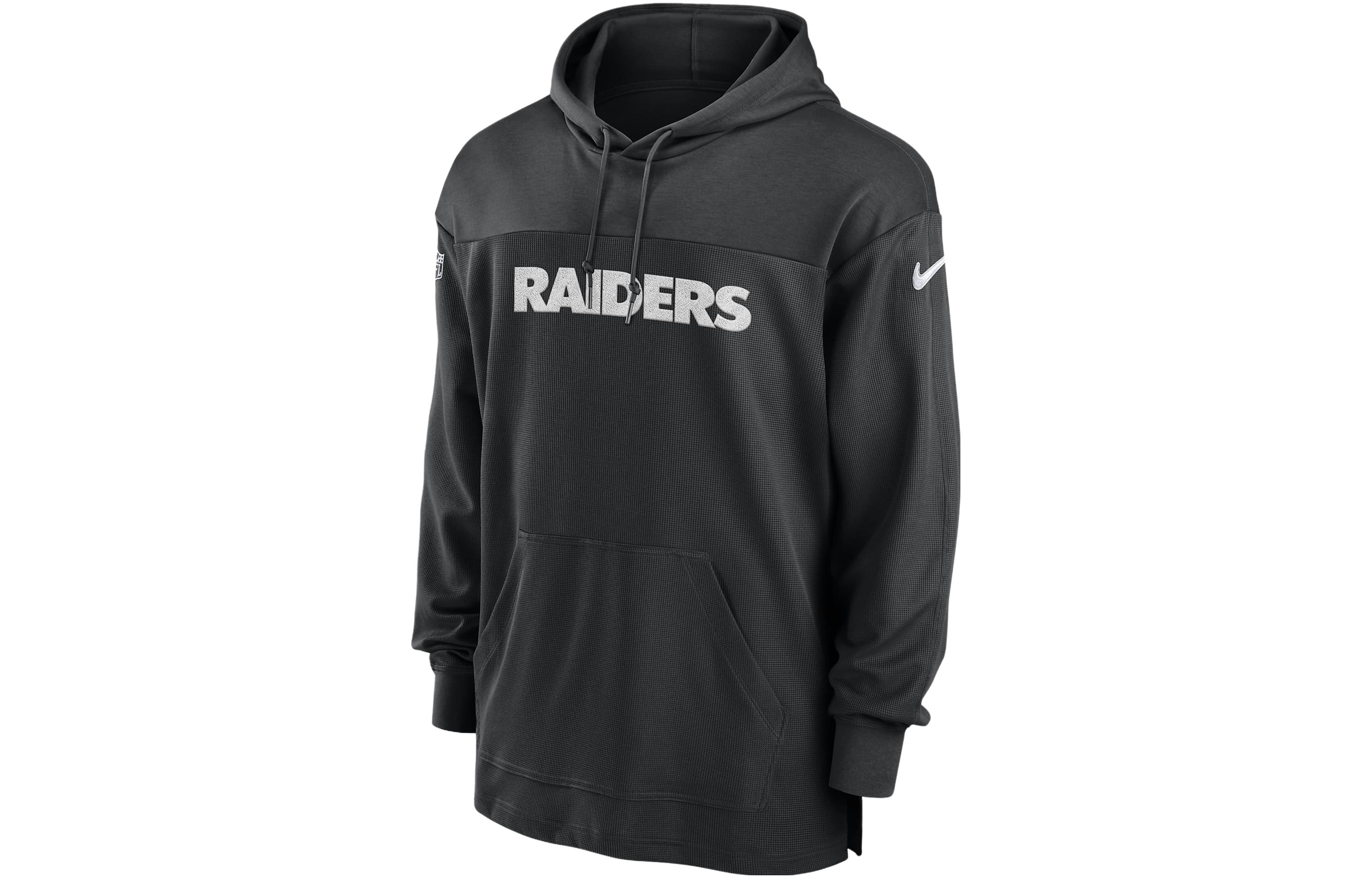Nike Las Vegas Raiders Sideline Logo Embroidered Hoodie Black Pullover 00MO00A8D-BVK
