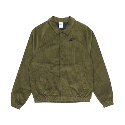 Nike Layered Logo Corduroy Retro Jacket Spring Green DO2323-326