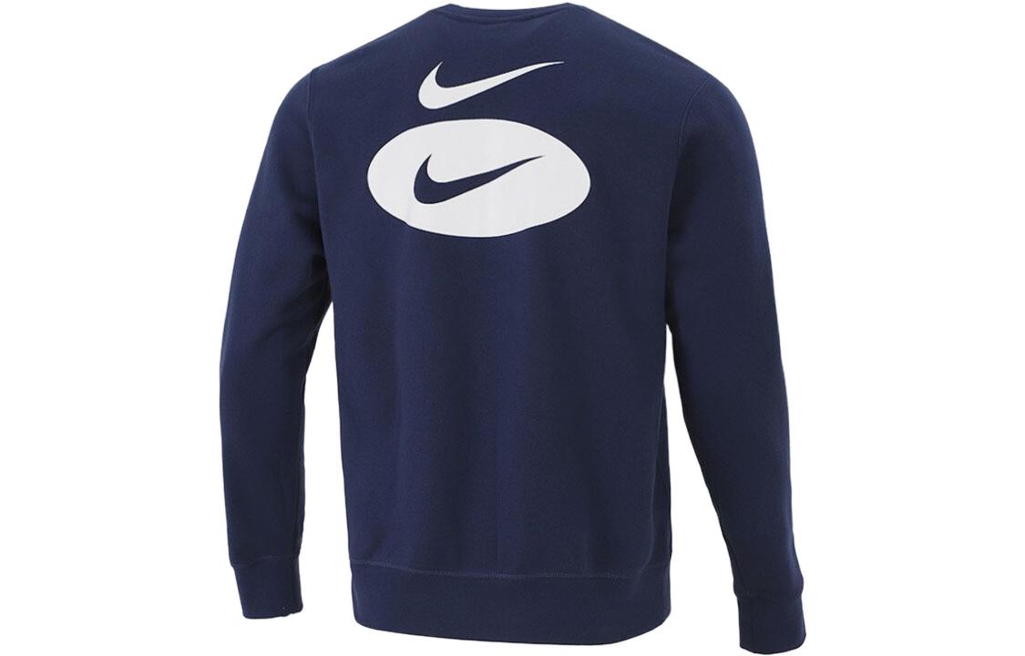 Nike League AS Vintage Colorblock Crewneck Sweatshirt Blue Winter Edition DM5461-410