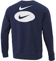 Nike League AS Vintage Colorblock Crewneck Sweatshirt Blue Winter Edition DM5461-410 Nike League AS Vintage Colorblock Crewneck Sweatshirt Blue Winter Edition DM5461-410
