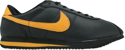 Nike Leather Cortez Low 'Black Orange' 902602-008 Nike Leather Cortez Low 'Black Orange' 902602-008