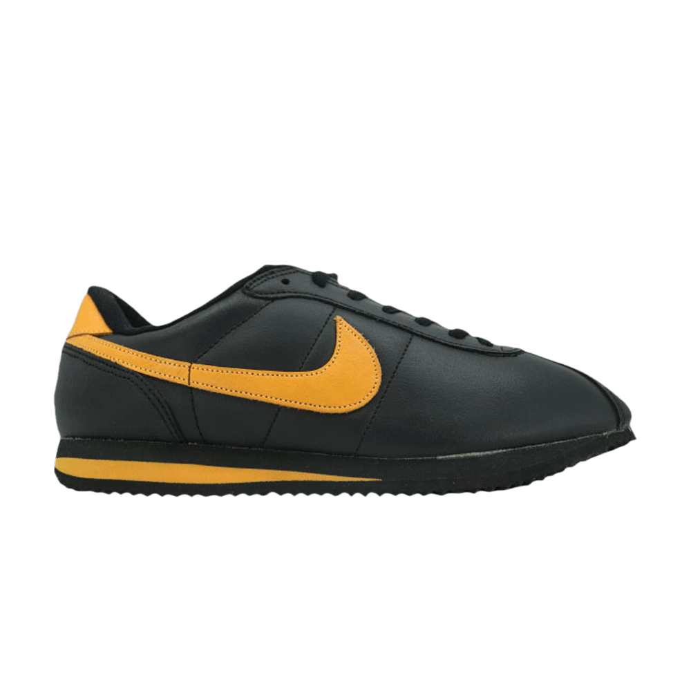 Buy Nike Cortez de Cuero Bajo 'Negro Naranja' 902602-008