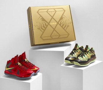 Nike LeBron 10 'Paket Perayaan' 628622-900 2