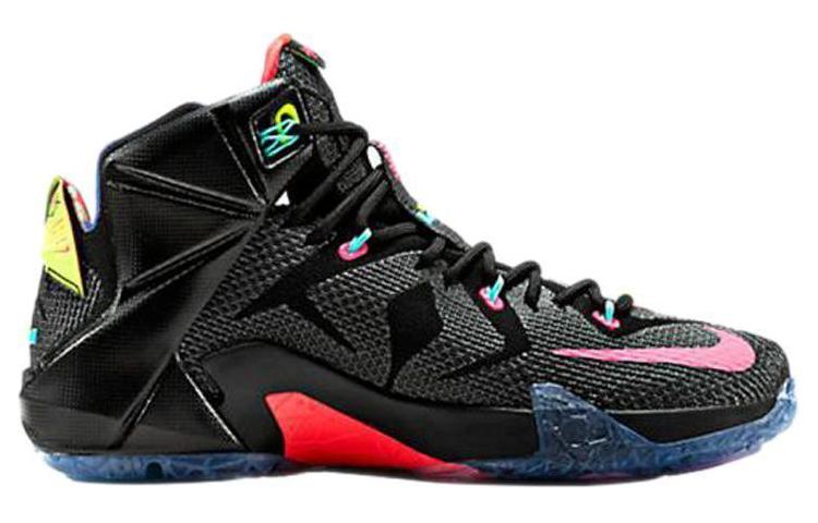 Order 耐吉 勒布朗 12 EP 男款高帮實戰籃球鞋 "數據詹姆斯" 黑紅 台灣版