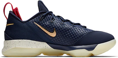Order Nike LeBron 14 Low 'Midnight Navy University Red Metallic Gold' 878635-400