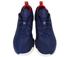 Shop Nike LeBron 14 Low 'Midnight Navy University Red Metallic Gold' 878635-400