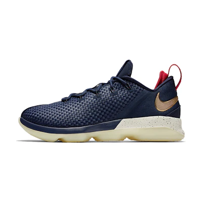 Nike LeBron 14 Low 'Midnight Navy University Red Metallic Gold'