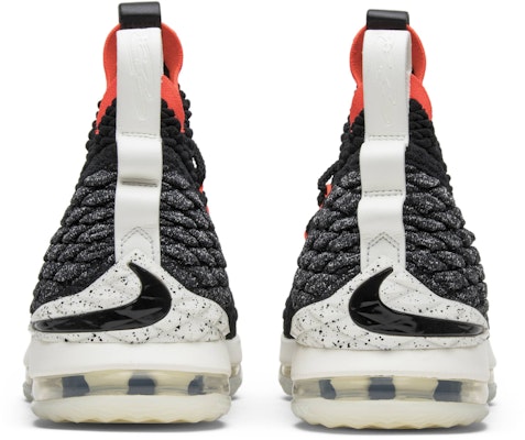 Nike LeBron 15 Black Bright Crimson AQ2363-002 Details for Nike LeBron 15 Black Bright Crimson AQ2363-002