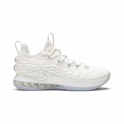 Nike LeBron 15 Low White Metallic Silver