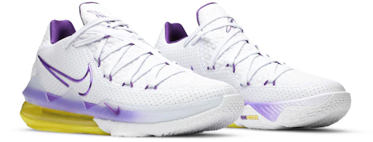 Cheap Nike Lebron 17 Low “Lakers Home“ 詹皇17 湖人 氣墊 低筒 實戰籃球鞋 男款 白色 國外版