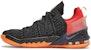 (Sekolah Rendah) Nike LeBron 18 'Hitam Crimson Volt' CW2760-009