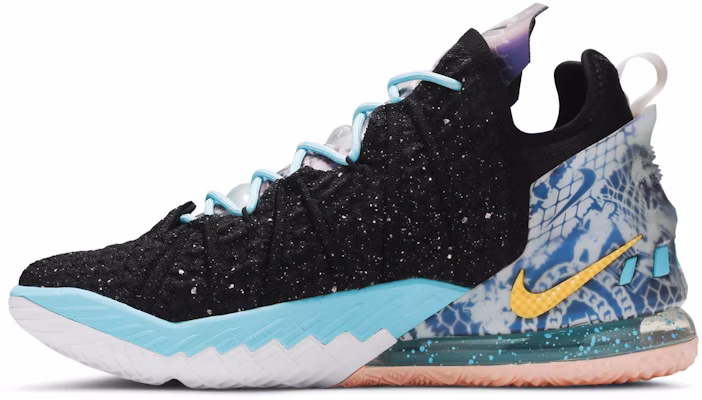 Nike Lebron 18 反射 中筒 籃球鞋 男女皆宜 黑紫 國外版 Lookbook Nike Lebron 18 反射 中筒 籃球鞋 男女皆宜 黑紫 國外版