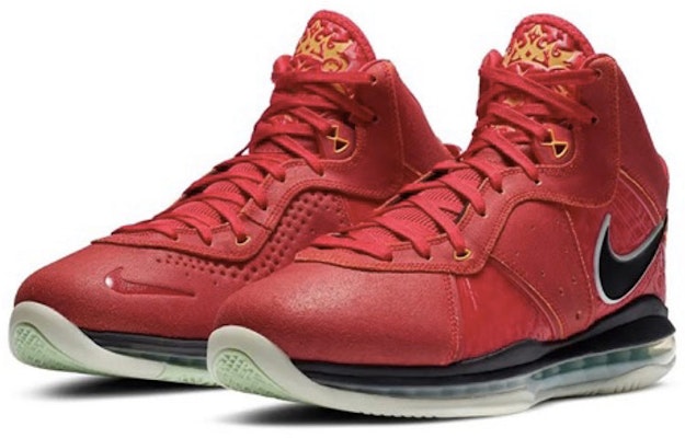 Nike LeBron 18 EP & LeBron 8 QS 'Hijau Merah' DB7644-002(S-BOX) 1