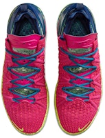 Nike Lebron 18 夜間洛杉磯 減震防滑 低筒實戰籃球鞋 男款 粉黃藍 Shop Nike Lebron 18 夜間洛杉磯 減震防滑 低筒實戰籃球鞋 男款 粉黃藍