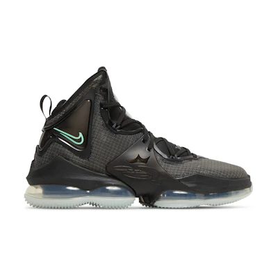 Nike LeBron 19 'Black Green Glow'