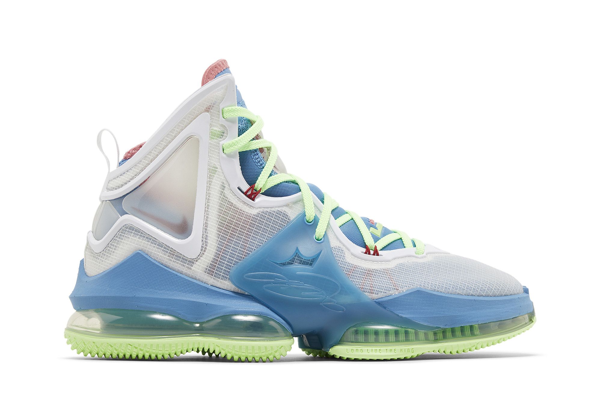 Nike LeBron 19 Dutch Blue Lime Glow DC9339-400/DC9341-400