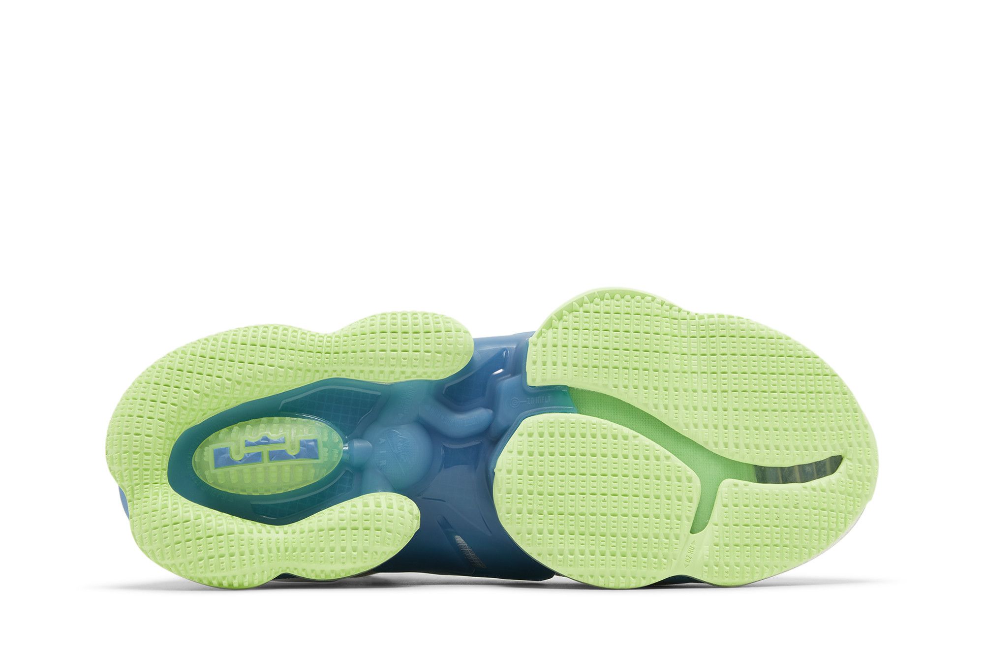 Shop Nike LeBron 19 Blau Gelb Dutch Blue Lime Glow DC9339-400/DC9341-400