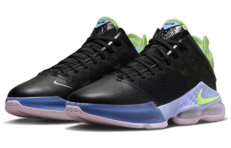 Shop Nike LeBron 19 Low ''Vert Fantôme'' DO9828-001/DO9829-001