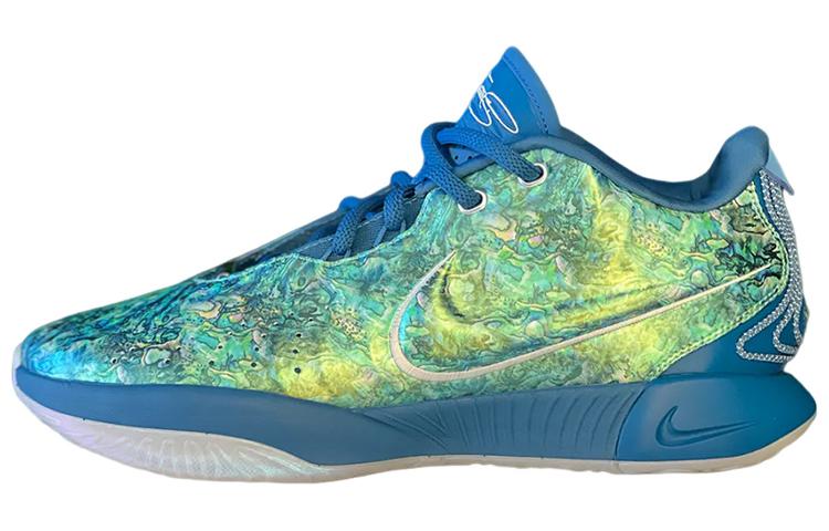 Buy Nike Lebron 21 "鮑魚珍珠" 減震耐磨 低筒 籃球鞋 男款 工業藍