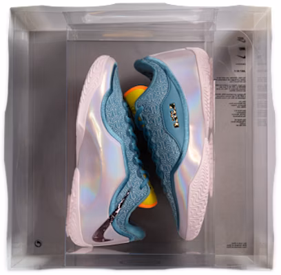 나이키 르브론 23 '마이애미 트와이스' 스니커즈 스모키 블루/라이트닝/오렌지/멀티컬러 IH1514-001 6