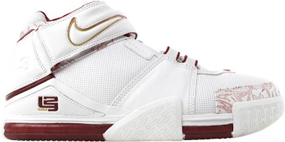 Nike LeBron 2 'White Red' 309378-037 Nike LeBron 2 'White Red' 309378-037