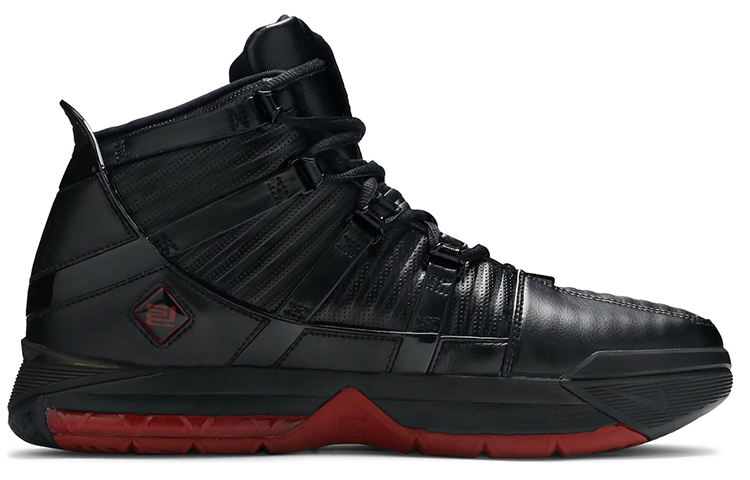 Order 耐克Lebron 3黑色“黑银大学红” D09354-001