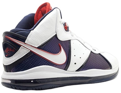 Nike Lebron 8 'USA' Kasut Lelaki 417098-100 Lookbook Nike Lebron 8 'USA' Kasut Lelaki 417098-100