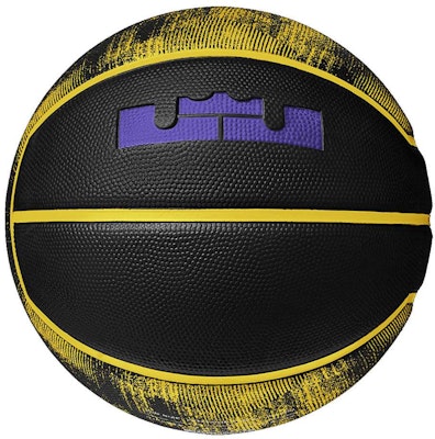 Balón de Entrenamiento Nike LeBron Lakers Negro/Amarillo Talla 7 Rubber Basketball BB0627-966 Order Balón de Entrenamiento Nike LeBron Lakers Negro/Amarillo Talla 7 Rubber Basketball BB0627-966