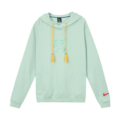 Nike Lebron Logo Vintage Casual Hoodie Green for Men DC9998-330