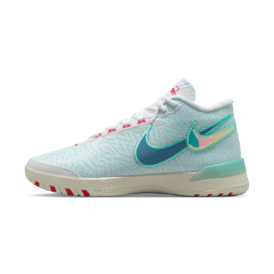 Nike LeBron NXXT Genious EP Sneakers White/Aurora Green/Siren Red/Aegean Storm