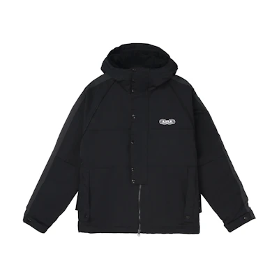 Nike LeBron Premium Contrast Logo Embroidered Basketball Jacket Black DQ6137-010