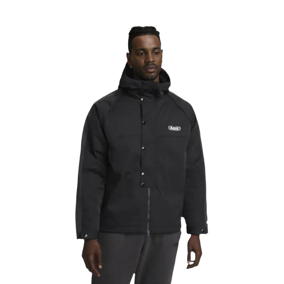 Details for Nike LeBron 高級刺繡對比Logo黑色籃球外套 DQ6137-010