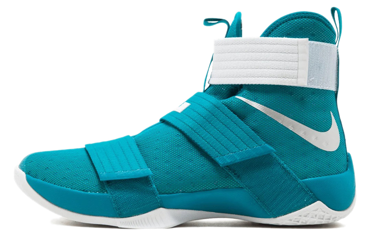 Buy 耐吉 Zoom Soldier 10 LeBron TB 限量版 "青綠" 高筒籃球鞋 男款 藍白
