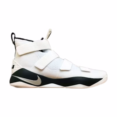 Nike LeBron Soldier 11 White Metallic Silver Black