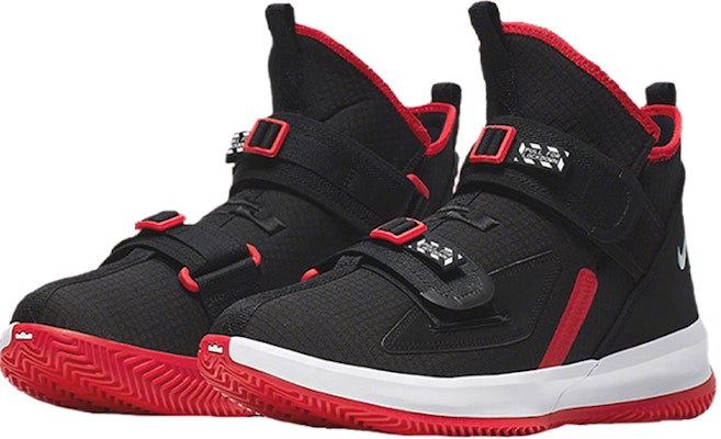 耐克LeBron Soldier 13 SFG EP 'Bred' 黑红篮球鞋 AR4225-003/AR4228-003 Lookbook 耐克LeBron Soldier 13 SFG EP 'Bred' 黑红篮球鞋 AR4225-003/AR4228-003