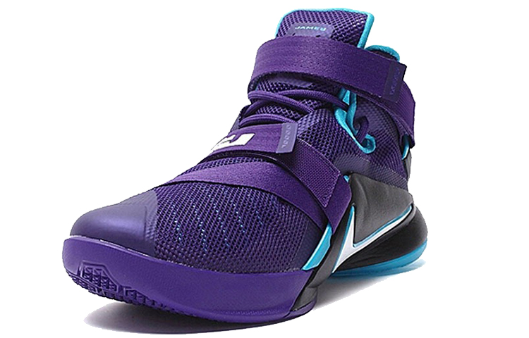 Shop Nike Lebron Zoom Soldier 9 Ep James Domestic Edisi Ungu/Hitam/Biru 749420-510
