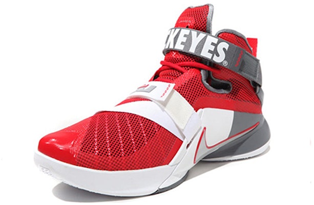 Nike LeBron Soldier 9 “Ohio State Buckeyes“ 詹皇 士兵9 白灰紅 實戰籃球鞋 美版 Lookbook Nike LeBron Soldier 9 “Ohio State Buckeyes“ 詹皇 士兵9 白灰紅 實戰籃球鞋 美版